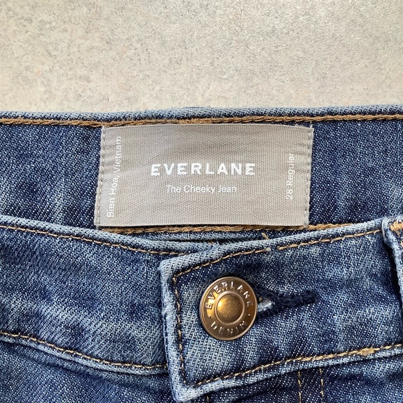 Everlane Cheeky Jean 28 Regular Mid Blue - Picture 5 of 7